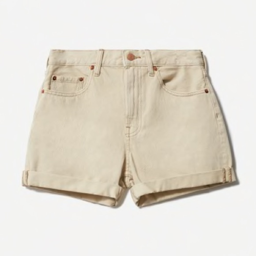 Everlane denim shorts pure clay